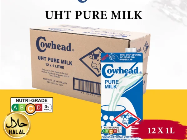 [BenMart Dry] Cowhead UHT Pure Milk 1L Carton Deal – Australia – Halal
